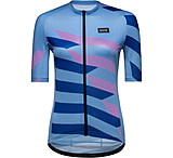 Image of GOREWEAR Spirit Signal Chaos Cycling Jersey Women's in Scrub Blue/Ultramarine Blue XL 16-18 Form fit 214BC869