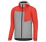 Image of GOREWEAR Men's C5 GORE-TEX Trail Hooded Cycling Jacket in Fireball/Terra Grey XL Regular fit Waterproof F5DFEE2A