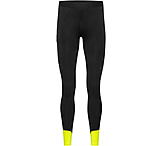 Image of GOREWEAR CONCURVE Thermo Running Tights Men's in Black/Neon Yellow Small Form fit 99F4A097