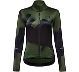 Image of GOREWEAR Progress Thermo Cycling Jersey Women's in Black/Utility Green Medium 8-10 Form fit 1EE2AD01