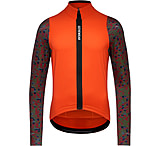 Image of GOREWEAR SPINSHIFT Thermo Long Sleeve Cycling Jersey Men's in Fireball/Utility Green Medium Form fit 38D3F40B