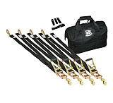 Image of Bulldog Winch 9pc Ratcheting Tie-Down Strap Set