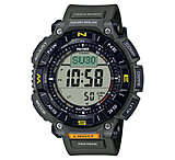 Image of Casio Outdoor Casio Pro Trek Solar Watch Triple Sensor Watching Featuring an Altimeter, Barometer, Digital Compass, Thermometer and 100M WR - Mens