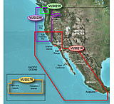 Image of Garmin On The Water GPS Cartography BlueChart g2 Vision: West Coast Regular (including Hawaii) Map