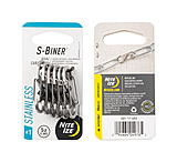 Image of Nite Ize S-Biner Stainless Steel Dual Carabiner #1 - 6 Pack - Stainless