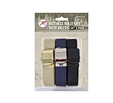 Image of Rothco 54 Inch Military Web Belts in 3 Pack