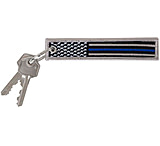 Image of Rothco Thin Blue Line Flag Patch Keychain