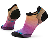 Image of Smartwool Run Zero Cushion Ombre Print Low Ankle Socks - Women's