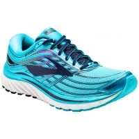 Women's Brooks Glycerin 15 Running Athletic Shoes Evening Blue Purple Teal 