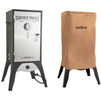 Camp Chef Vault Food Smoker with Tan Patio Cover 2 models