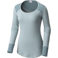 Columbia Along the Gorge Thermal Crew Long Sleeve Top - — Womens Clothing  Size: Small, Apparel Fit: Active, Color: Stone Blue — 1741301938-S