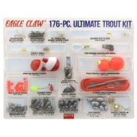 Eagle Claw Ultimate Trout Kit, Hooks, Beads, Stops Swivels, Split Shot,  Sinkers, Floats, Stringer ECTKWM-2 — CampSaver