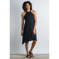 ExOfficio Women's Wanderlux Stretch Halter Dress, Black, X-Large