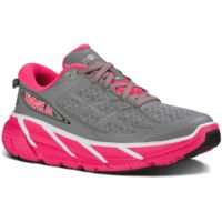 Hoka Clifton 2 Road Running Shoe Women s Grey Neon Womens Shoe Size 6 US Gender Female Age Group Adults Womens Shoe Width Medium Color Grey Neon Pink 1008329 GNPN 06