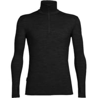 Icebreaker Merino Mens ZoneKnit L/S Half Zip (Medium) Black at