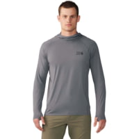 Mountain Hardwear Crater Lake Long Sleeve Hoody - Men's , Color: Foil Grey,  Caspian, Glacial', Mens Clothing Size: 2XL, Extra Large, Small , Includes