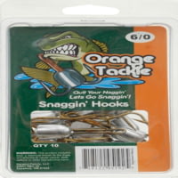 Orange Tackle Snaggin Hooks 5/0 12 CNT