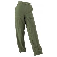 Large Bark White Sierra Youth Trail Convertible Pants 
