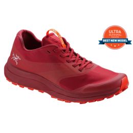 red beach shoes