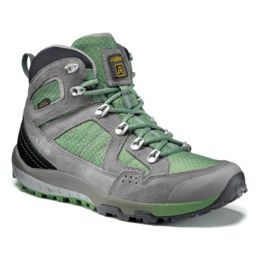 green hiking boots