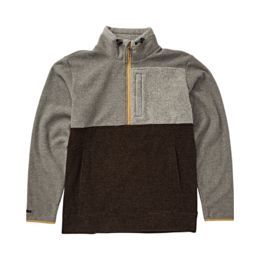 grey half zip pullover