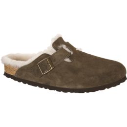 birkenstock boston shearling forest