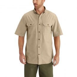 carhartt chambray short sleeve shirt