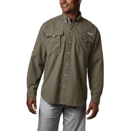 Columbia PFG Shirt Adult Large Brown Button Up Short Sleeve