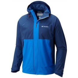 blue columbia rain jacket