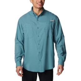 Columbia Tamiami II Long Sleeve Shirt - Mens, Tranquil Teal, — Mens Clothing  Size: Small, Body Length: Regular, Sleeve Length: Long Sleeve, Center Back  Length: 30.5 in — 1286061329Tranquil TealS - 1 out of 12 models