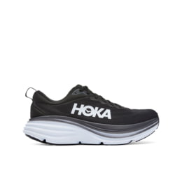 Hoka Bondi 8 Running Shoes - Mens, Black / White, 11D, — Mens Shoe Size: 11  US, Gender: Male, Age Group: Adults, Mens Shoe Width: Medium, Heel Height:  4 mm — 1123202-BWHT-11D - 1 out of 78 models