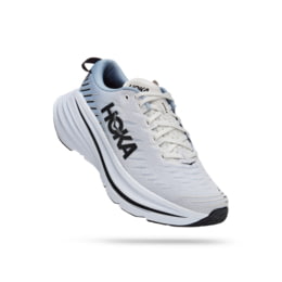 Hoka Bondi X Road Running Shoes - Men's, Blanc De Blanc / Blue Fog, 11.5D,  1113512-BDBBF-11.5D — Mens Shoe Size: 11.5 US, Gender: Male, Age Group: