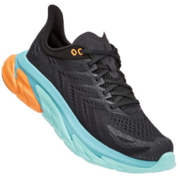 Hoka Clifton Edge Road Running Shoes - Men's, — Mens Shoe Size: 10 US,  Gender: Male, Age Group: Adults, Mens Shoe Width: Medium, Color:  Black/Aquarelle — 1110510-BAQR-10