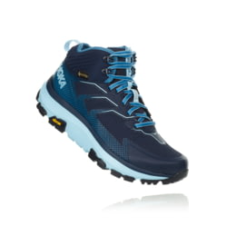 Hoka Toa GTX Shoes - Women's, Black Iris/Aqyamarine, 9.5, 1112033-BIAQ-09.5  — Womens Shoe Size: 9.5 US, Gender: Female, Age Group: Adults, Womens Shoe 