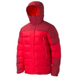 Marmot Mountain Down Jacket Men S Team Mens Clothing Size Large Center Back Length 31 Apparel Fit Regular Gender Male Age Group Adults Mar0593 Team Red Brick Large