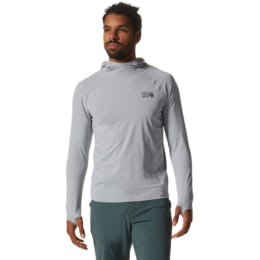 Mountain Hardwear Crater Lake Hoody - Men's, Glacial, — Mens Clothing Size:  Large, Sleeve Length: Long Sleeve, Center Back Length: 27 in, Age Group:  Adults — 1982411097-L - 1 out of 14 models