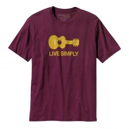 live simply guitar shirt