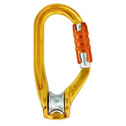 William H-Frame Triact Locking Gold Carabiner - Petzl