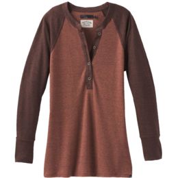 womens cozy henley sweatshirt