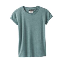 prAna Cozy Up T-shirt - Women's, Iced Aqua Heather, — Womens Clothing Size:  Small, Sleeve Length: Short Sleeve, Age Group: Adults, Apparel Fit:  Standard — W13180737-IAHT-S