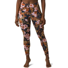 prAna Kimble Printed 7/8 Legging Pants, Nordic Pink — Womens Clothing Size:  Large, Inseam Size: 26 in, Color: Nordic Pink Wildflower — 1962541-650-RG-L