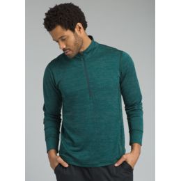 prAna Pratt 1/4 Zip Shirt - Men's, Highland Green, — Mens Clothing