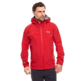 Rab Meridian Jacket - Men's, Ascent Red, Large, — Mens Clothing Size:  Large, Apparel Fit: Regular, Gender: Male, Age Group: Adults, Sleeve  Length: Long Sleeve — QWG-44-AS-L