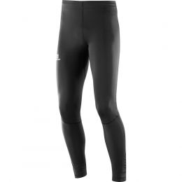 Salomon Agile Long Running Tight - Mens, Black, XS, — Inseam Size: Gender: Male, Age Group: Adults, Apparel Application: Running, Apparel Fit: — L40117400-XS