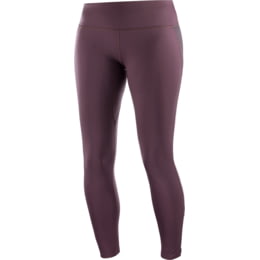 Salomon Agile Warm Tight - Women's, Winetasting, Large, LC1364300-L —  Womens Clothing Size: Large, Gender: Female, Age Group: Adults, Apparel