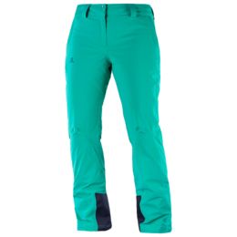 Salomon Icemania Pant - Women's, Waterfall, Extra Small — Womens Clothing Size: 0 US, Womens Waist Size: 62 - 68 cm, Inseam Size: Regular, Female — LC1005800-XS/R — 52% Off - 1 out of 6 models