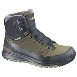 Salomon Kaipo Mid CS WP Winter Boot Men s Black Green Mens