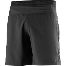 Salomon Pulse 7'' Running Short - Mens, Black, XS, — Mens Clothing