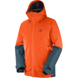 Salomon Qst Guard Jacket - Men's, Scarlet — Mens Clothing Size: 2XL, Apparel Fit: Relaxed, Male, Age Group: Color: Reflecting Pond/Scarlet Ibis — L40291300-2XL