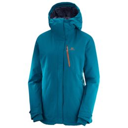Salomon Qst Snow Jacket - Women's, Deep Lagoon, Extra — Womens Clothing Size: Extra Large, Apparel Fit: Regular, Gender: Female, Age Adults — L40288900-XL — 53% Off - of 2 models